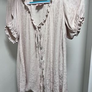 Show Me Your MuMu blouse - light cheetah detail